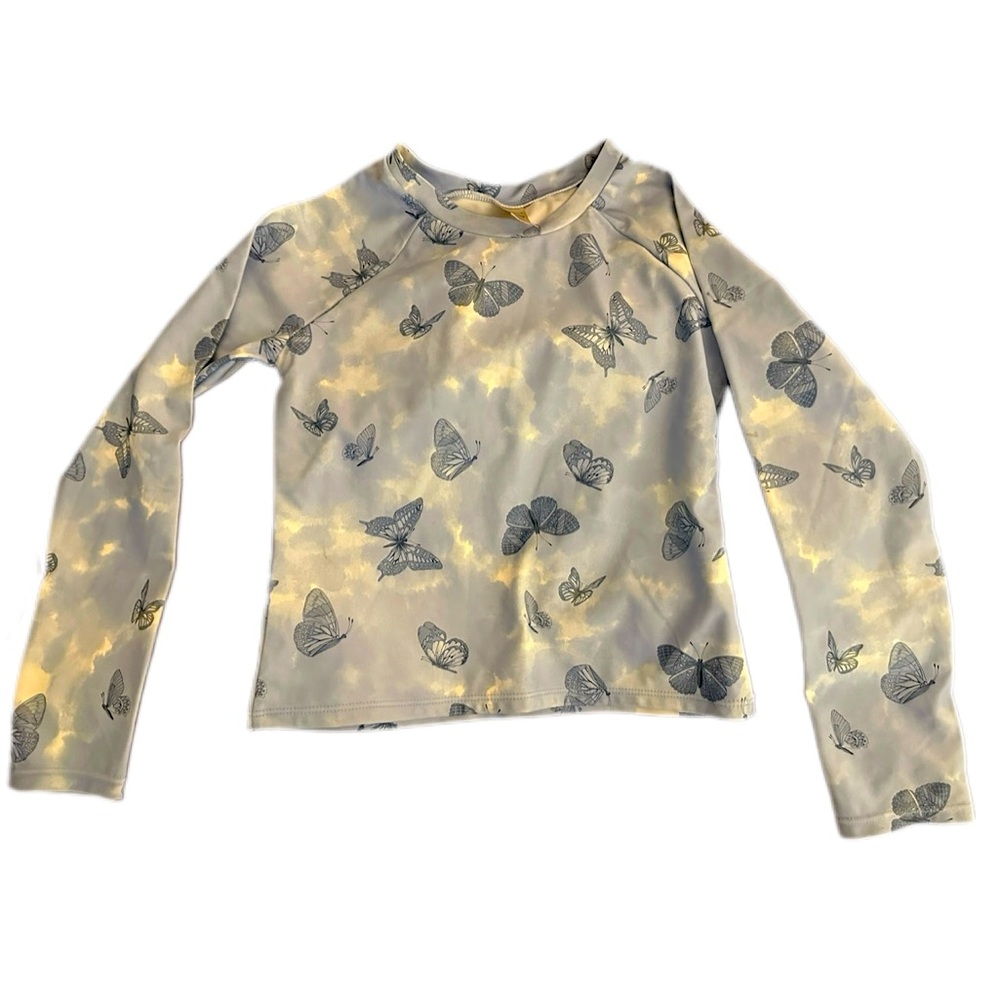Osh kosh butterfly rash guard swim shirt